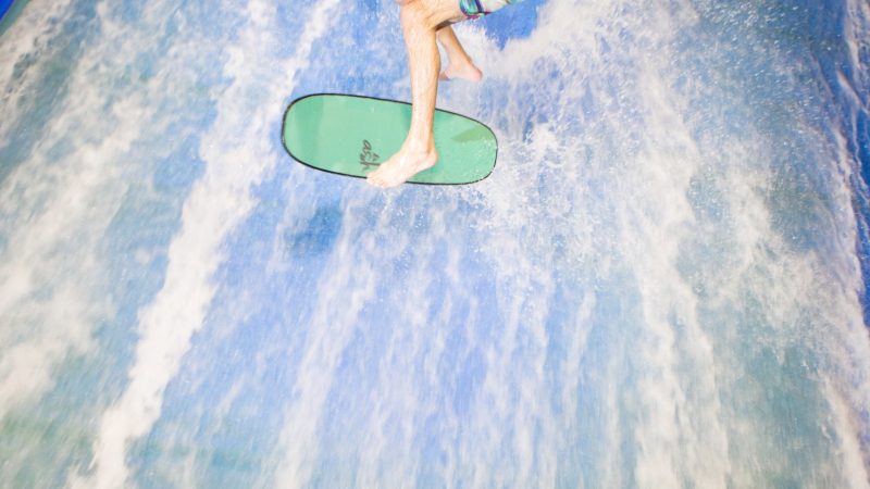 man jumping while flowboarding